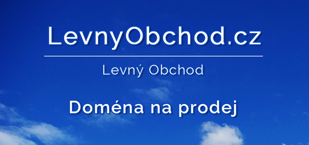 LevnyObchod.cz - Levný Obchod - doména na prodej